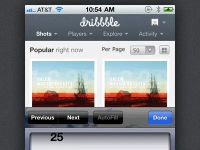 Adapt Popular adaptive dribbble iphone mediaqueries mobile wip