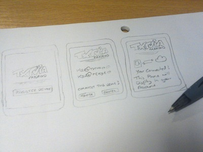 TxtVia android UI drawings. drawings sms ui