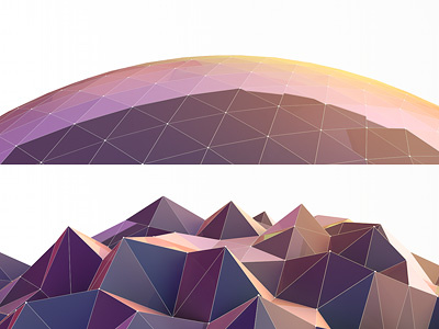 Mosaic World 3d c4d cinema4d earth globe grid landscape mosaic planet project world