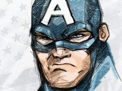 Captain America america blue character design heroes illustration