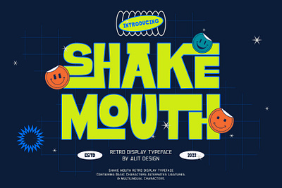 Shake Mouth Typeface design font fonts letteing typeface