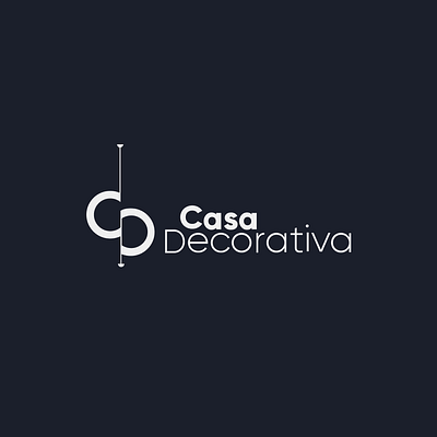 Casa Decorativa branding c chandelier d graphic design