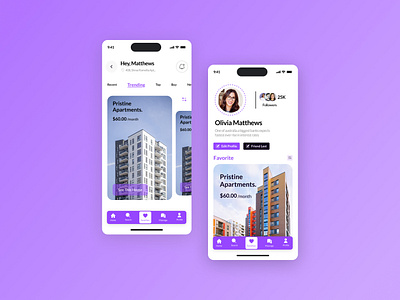 Real Estate Mobile App UI Design designsystem