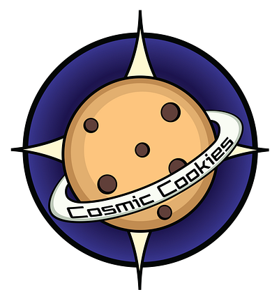 Cosmic Cookies Logo adobe branding design graphic design illustration logo