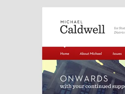 Onwards caldwell michael caldwell politics web design
