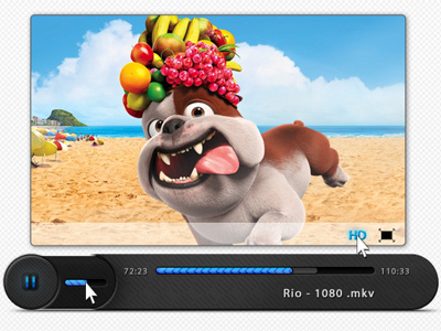 Video Player #2 elements graphicriver hd interface player rio sleek ui user video web