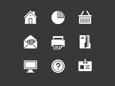 Web Icon Set 48px glyphs graphicriver grey icon icon set icons set shapes vector web white