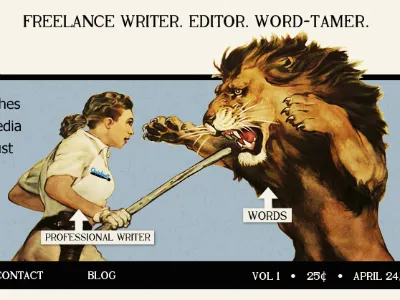 Quickwitwriter Preview biege black blue illustration jokal