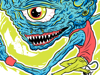 Alien WIP - Color design drawing illustration