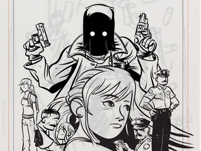 The Black Hood: Inks 2 cartoon comics dc dc fifty too