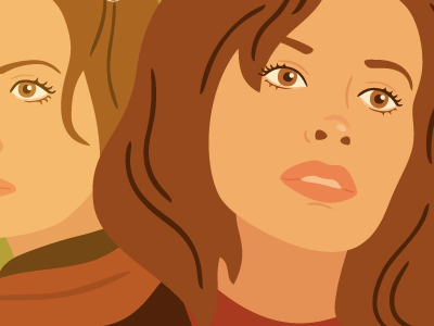 Double Life face illustration progress vector woman