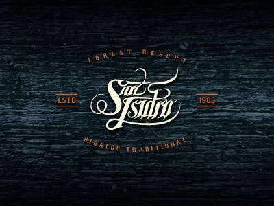 San Isidro brand calligraphy identity letter lettering logo logotype mexico type vintage