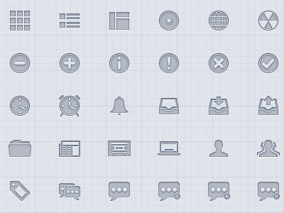 More Random Glyphs 32px glyphs icons pictograms