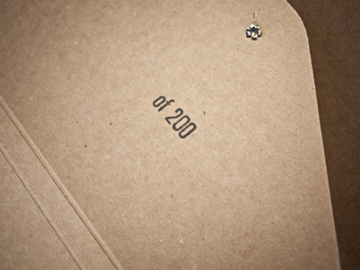 Numbered chipboard limited edition numbered stamp ugmonk