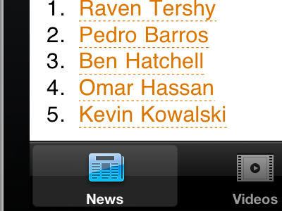 News Videos icons ios