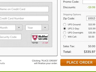 Secure checkout commerce