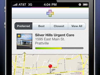 Preferred Urgency iphone map progress bar toggle