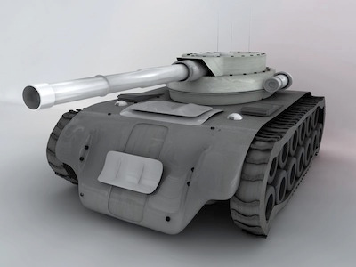 3D Tank in Cinema 4D - Just for Fun!