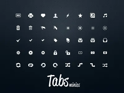 Tabs Minies: Old Friends Preview I 16px glyph icon minies tabs tabsicons