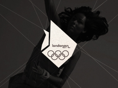 London Flame geometric logo mark