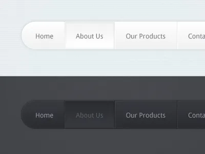 Horizontal Navigation - PSD Freebie freebie horizontal menu navigation wpscientist