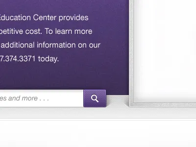 Pop Out Search embedded icon search shadow
