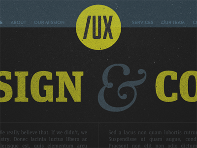 /UX blue brandon duke leitura retro texture unit web yellow