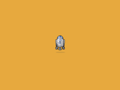 Star Wars R2D2- Beep Boop animation gif pixel r2d2