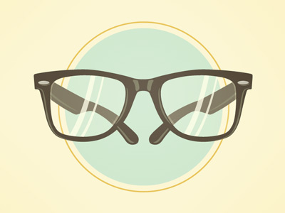 Glasses. illustration pabpst vintage