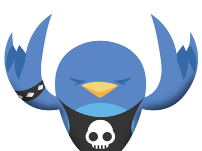 ROCK Twitter Bird bird illustration rock twitter