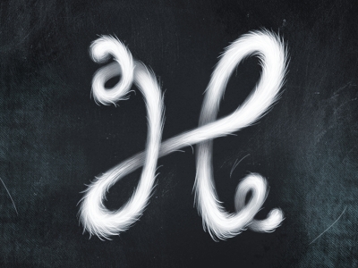 Brush Battle Round 4 - Rebound brush corel painter furry h hairy illustration lettering rebound script type typography