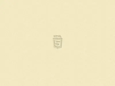 HTML5 embossed logo chrisnager2012 html5