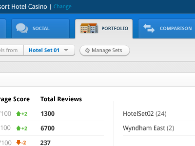 Tabed Menu icons interface tabs