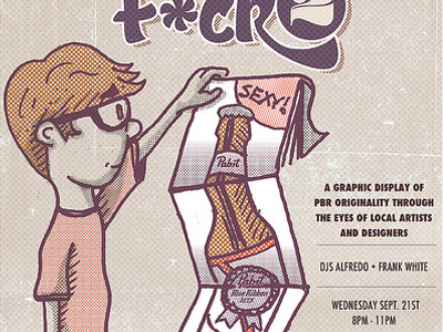 fun illustration/poster for PBR