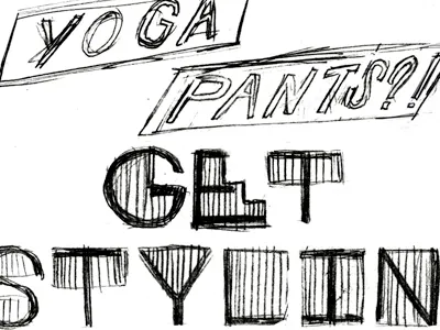 Fashion Advice drawn fashion hand illustration lettering typography