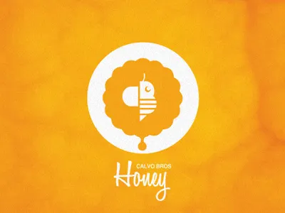 Cb Honey Logo honey logo design orange texture yellow