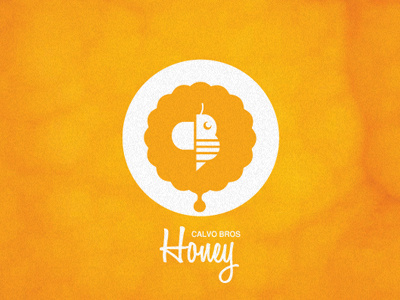 Cb Honey Logo honey logo design orange texture yellow