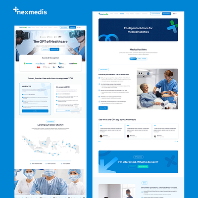 Nexmedis Website Revamp ui uiux web design