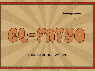 EL FATSO – Bubble Retro Game Display Font branding bubble children display font font game gaming graphic design kids movie poster youtube