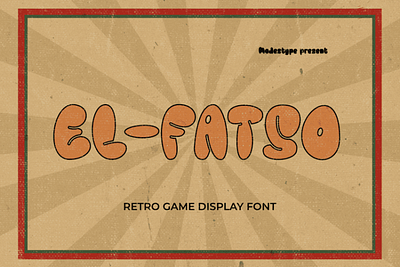 EL FATSO – Bubble Retro Game Display Font branding bubble children display font font game gaming graphic design kids movie poster youtube