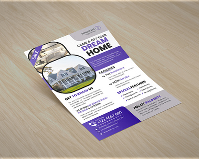 Professional Real Estate Flyer Design branding brochure business business flyer corporate creative design flyer flyer design graphic design illustration leaflet real estate flyer vector