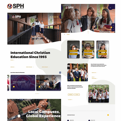 Revamp website SPH (Sekolah Pelita Harapan) design ui design visual design web design