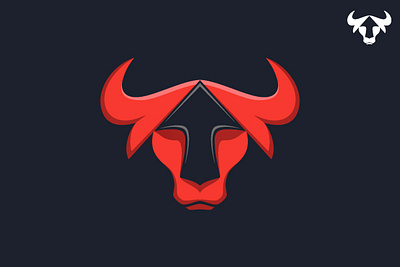 Bull Arrow Up Logo aggression arrow brand branding buffalo bull up chart economy exchange finance forex growth investment logo market profit reds strong successful symbol