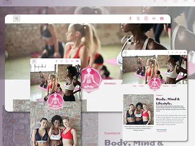 Fitness PT design graphic design web design website wordpress