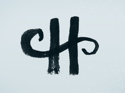 Brush Battle Rebound: H brush brush battle h ink lettering