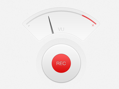 Record Audio audio gauge iphone meter record vu