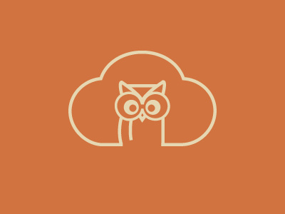 New Eyes cloud eyes identity logo owl