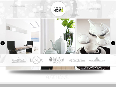 Stuff for home black clean design photo web white