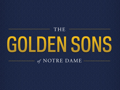 Golden Sons logo notre dame