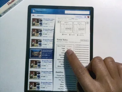 mini paper prototype fauxpad ipad touch wireframe